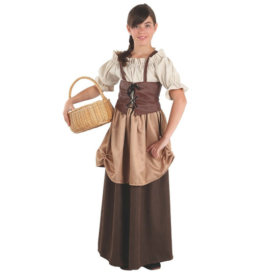 Disfraz de Hortelana Medieval para niña