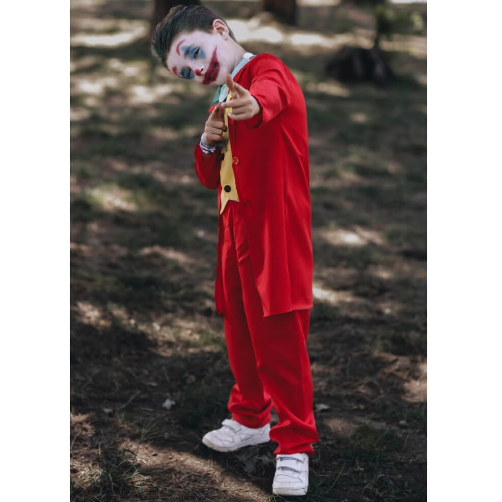 Disfraz de Joker Rojo para niño