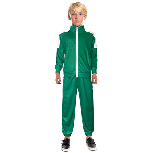 Disfraz del Juego del Calamar Jugador Verde infantil