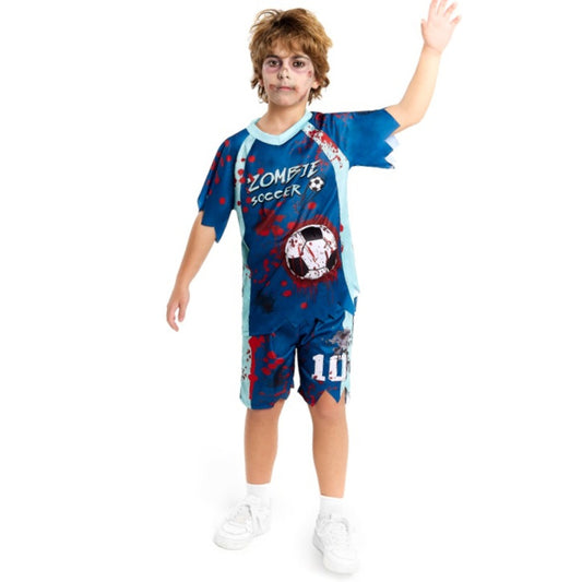 Disfraz de Jugador de Fútbol Zombie para niño