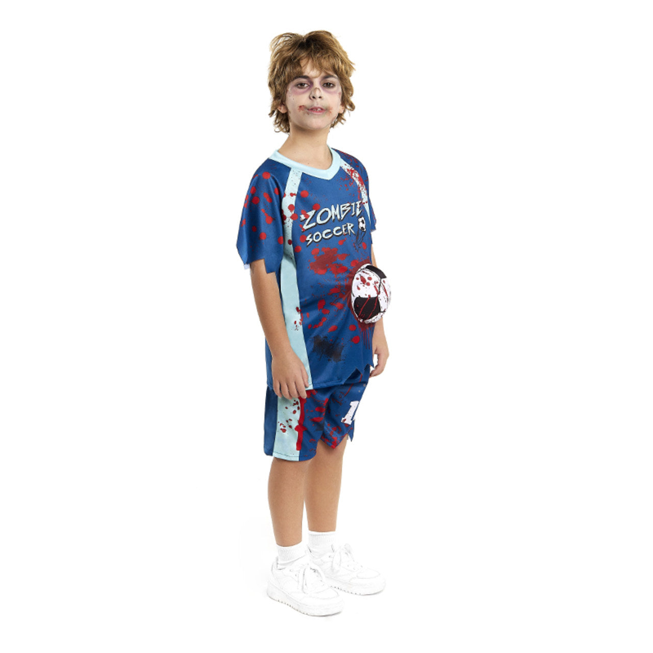 Disfraz de Jugador de Fútbol Zombie para niño