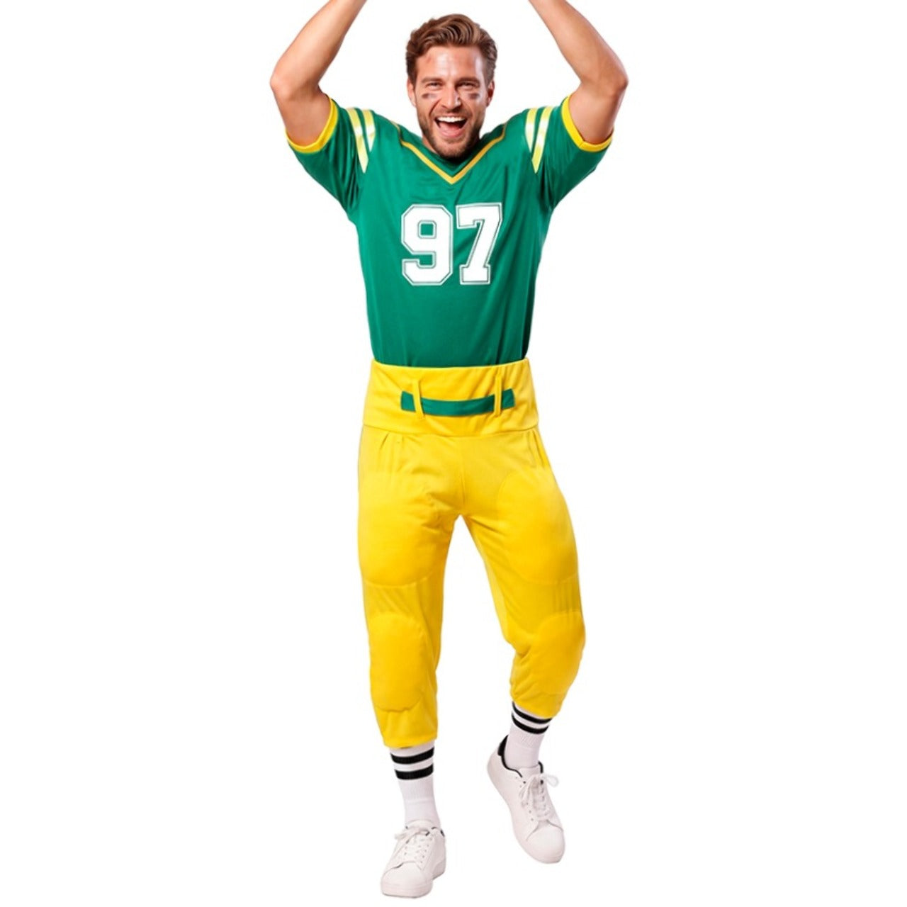 Disfraz de Jugador Rugby Verde para hombre