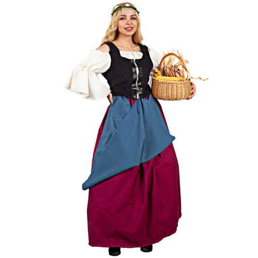 Disfraz de Hortelana Medieval para mujer