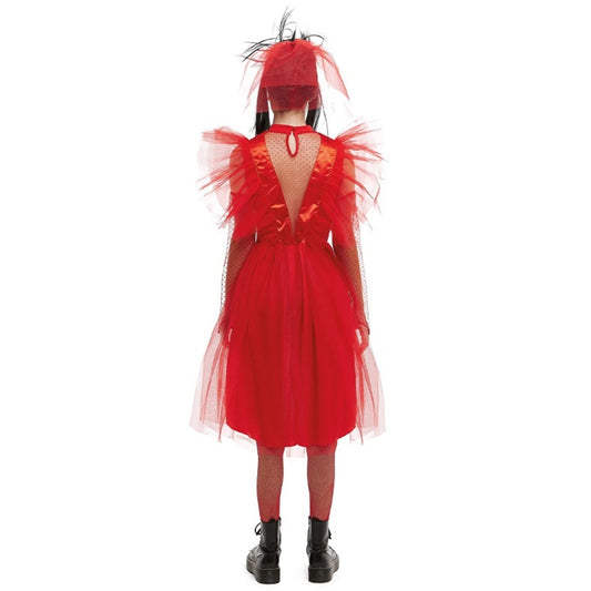 Disfraz de Lidia Novia Rojo para mujer