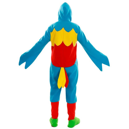 Disfraz de Loro Multicolor para adulto