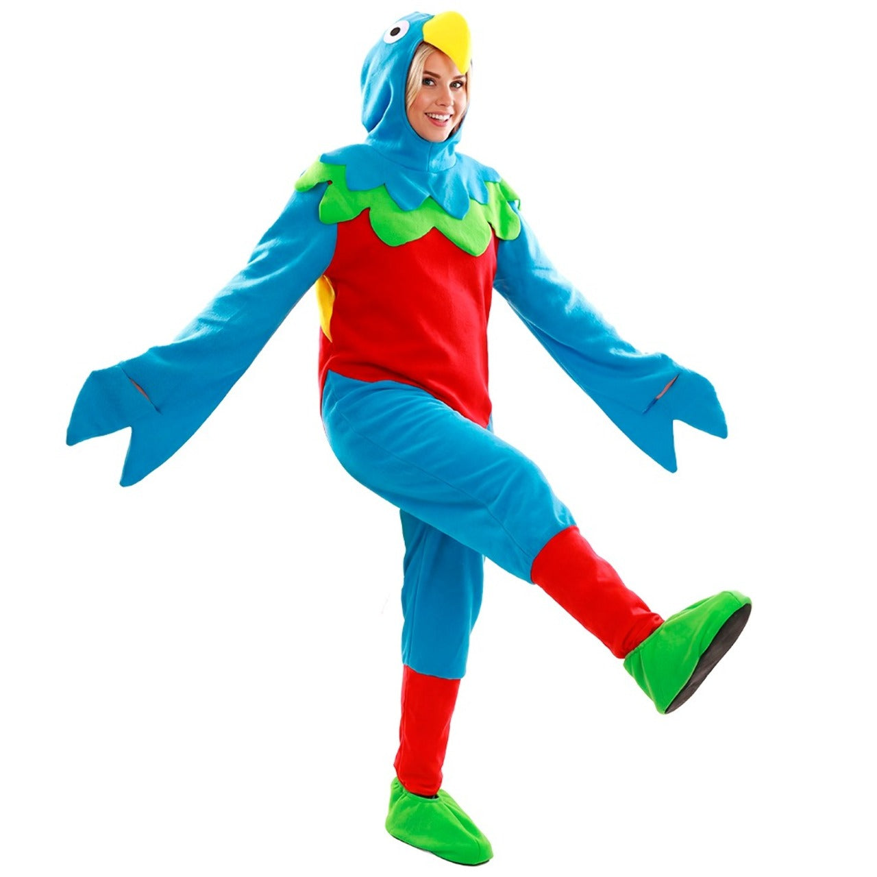 Disfraz de Loro Multicolor para adulto