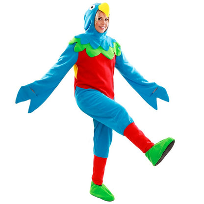 Disfraz de Loro Multicolor para adulto