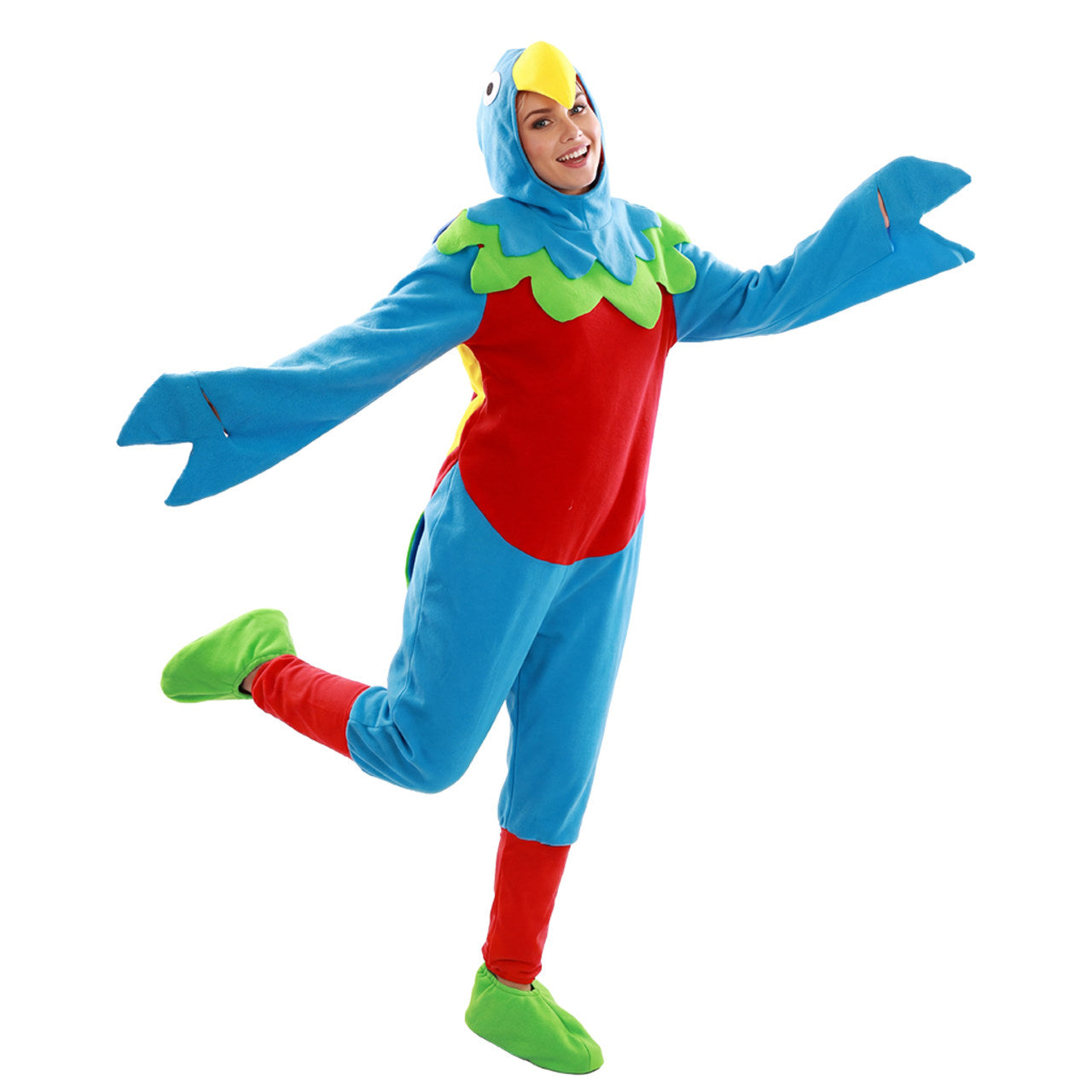Disfraz de Loro Multicolor para adulto