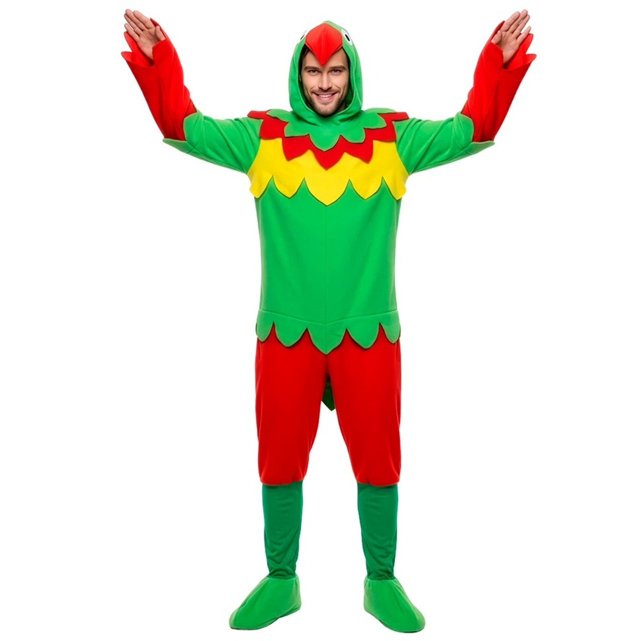 Disfraz de Loro Papagayo Multicolor para adulto