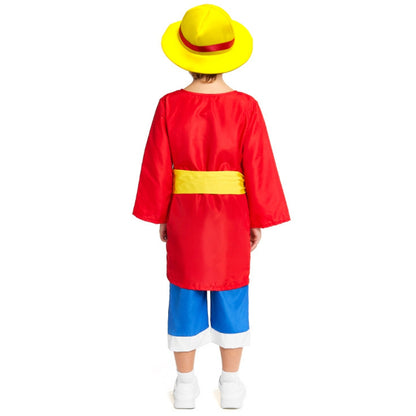 Disfraz de Luffy One Piece Aventurero infantil