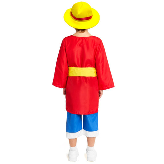Disfraz de Luffy One Piece Aventurero infantil