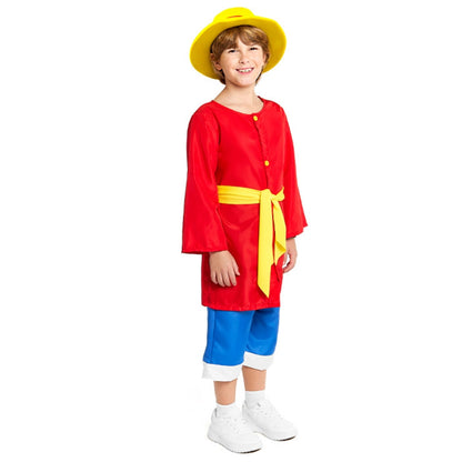 Disfraz de Luffy One Piece Aventurero infantil