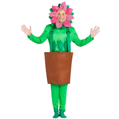 Disfraz de Maceta con Flor para adulto