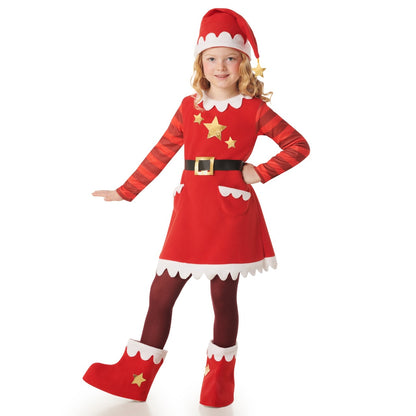 Disfraz de Mamá Noel Estrellas para niña