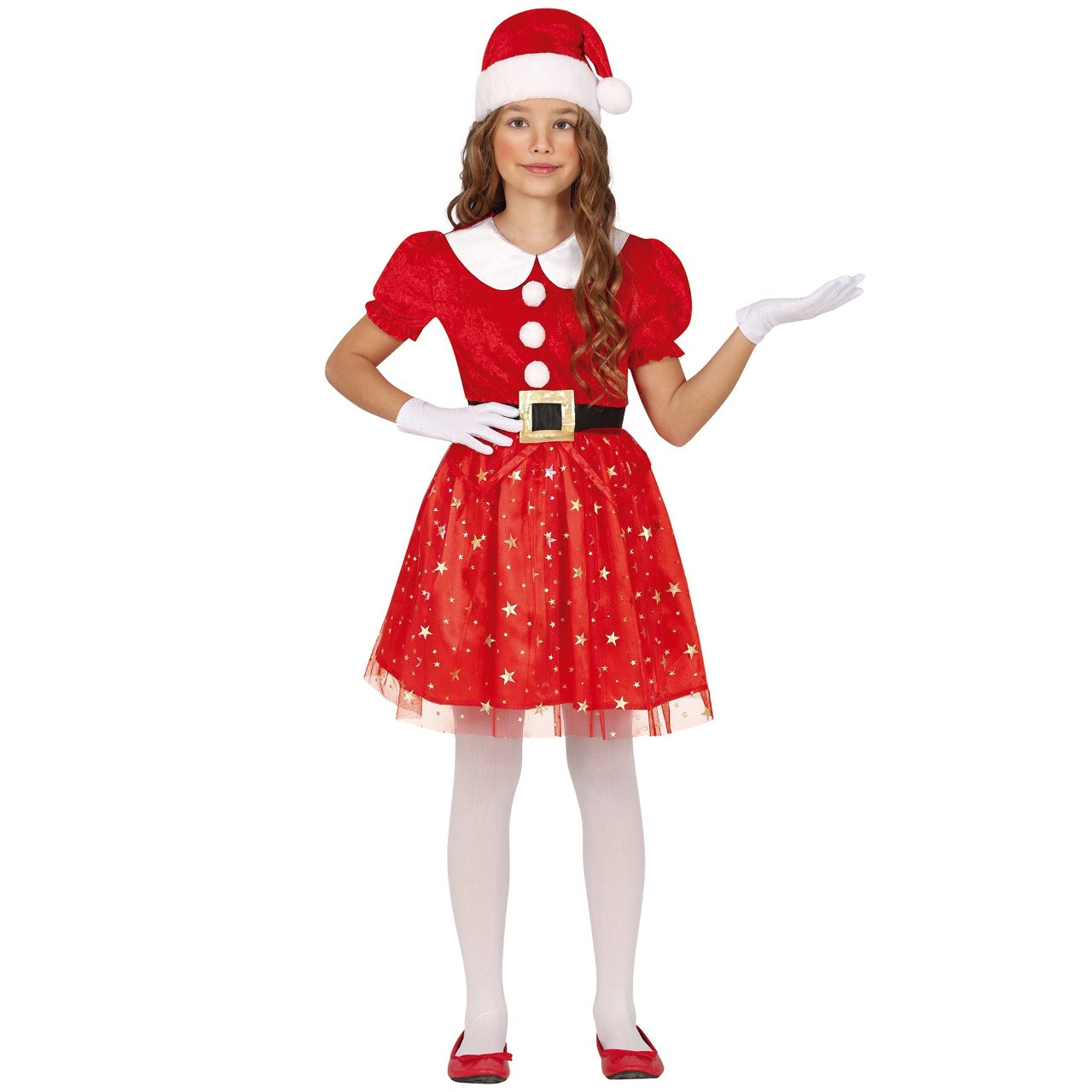 Disfraz de Mamá Noel Glitter para niña