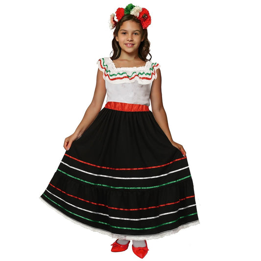 Disfraz de Mexicana Anaís para niña