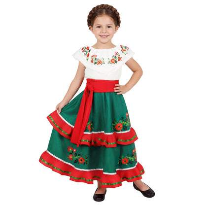 Disfraz Mexicana Nayeli para niña
