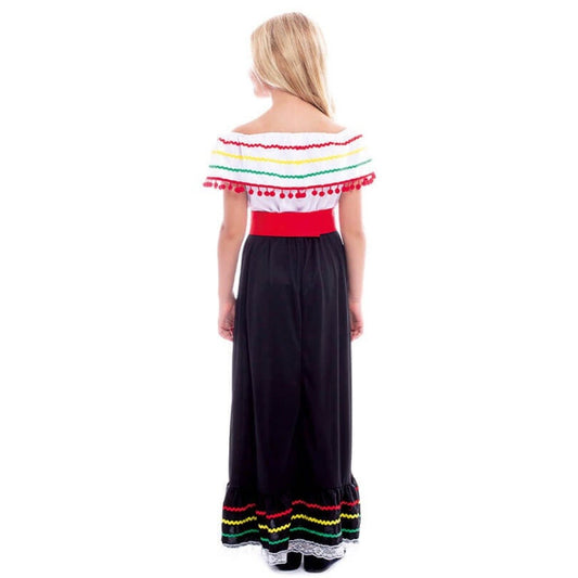 Disfraz de Mexicana Valentina para niña