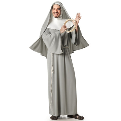 Disfraz de Monja Gris para hombre