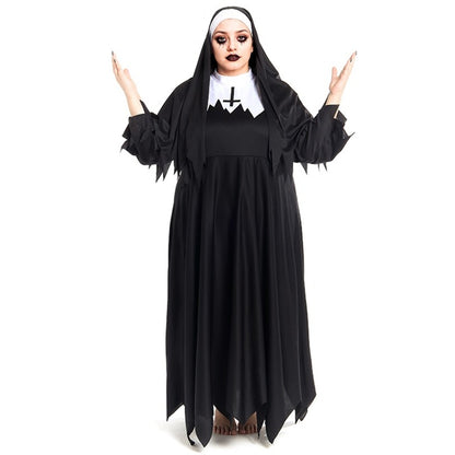 Disfraz de Monja Zombie Plus para mujer