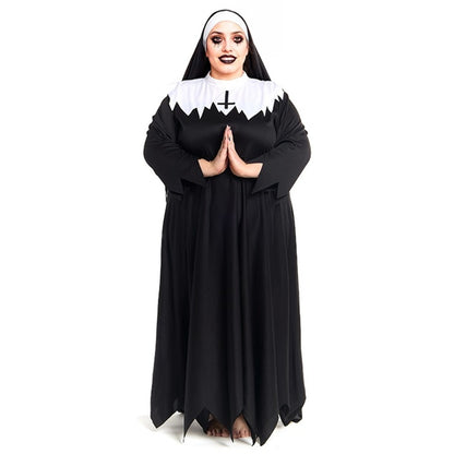 Disfraz de Monja Zombie Plus para mujer