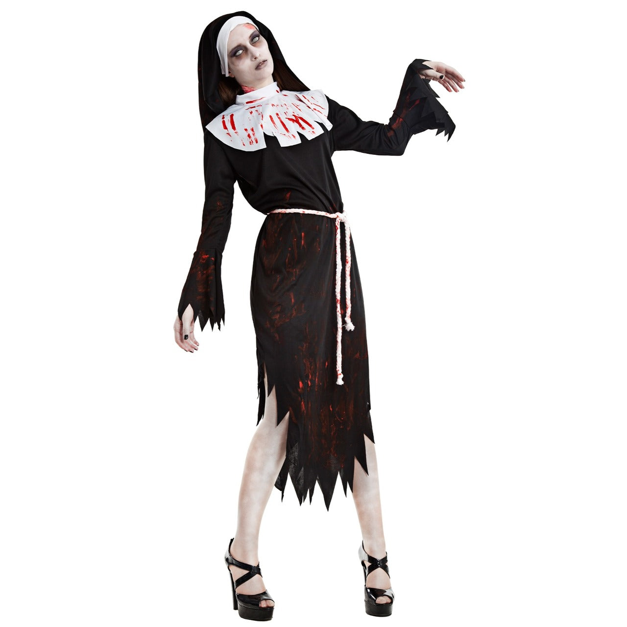 Disfraces en pareja de Zombies Religiosos