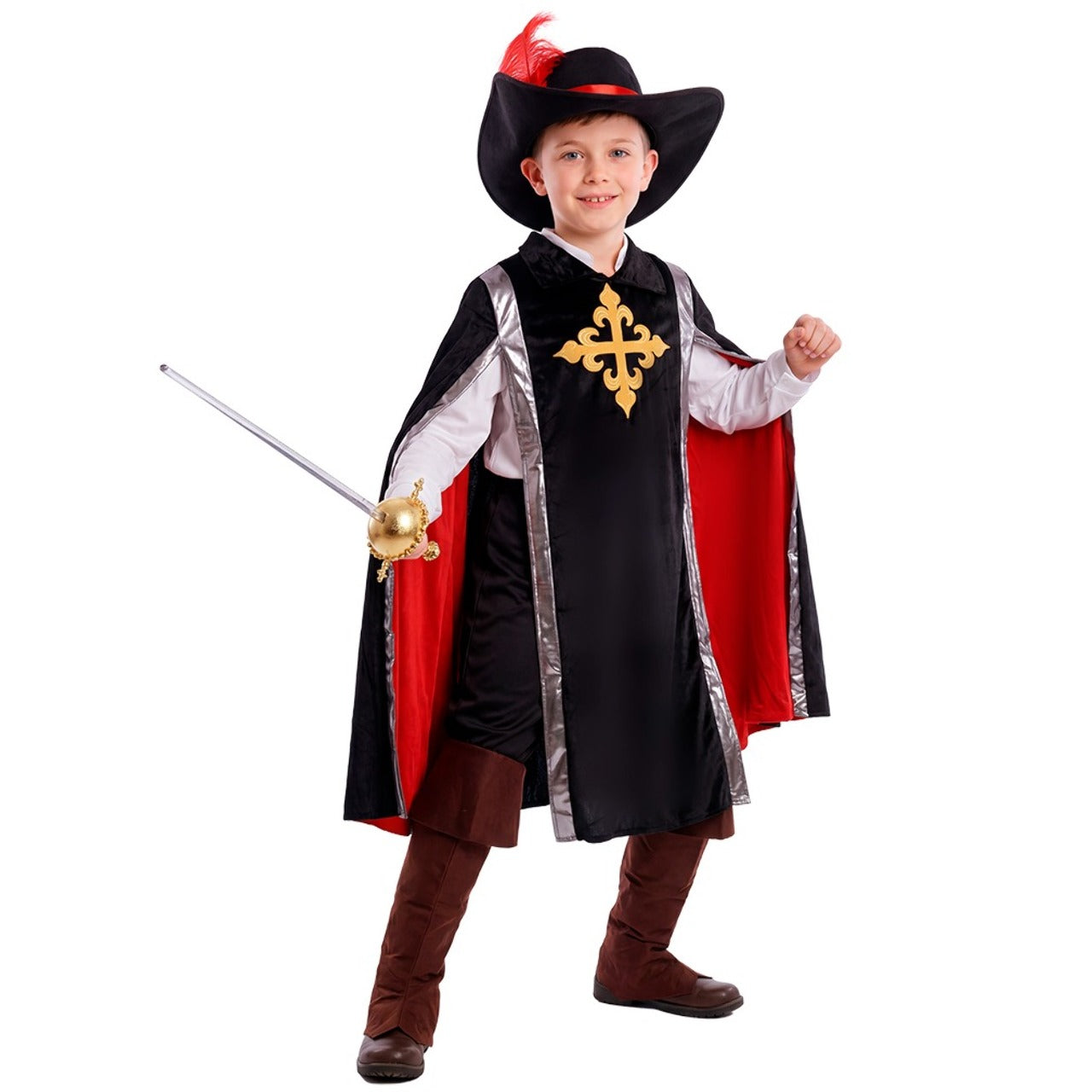Disfraz de Mosquetero Negro infantil