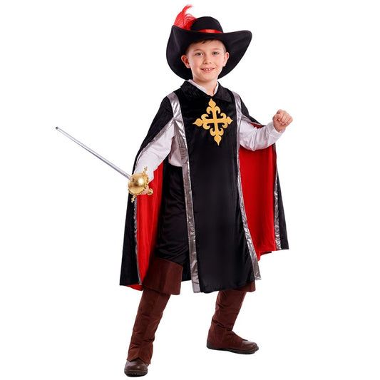 Disfraz de Mosquetero Negro infantil