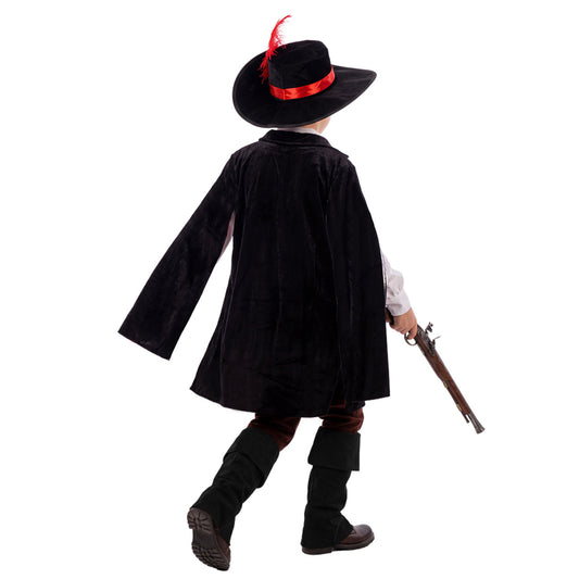 Disfraz de Mosquetero Negro infantil
