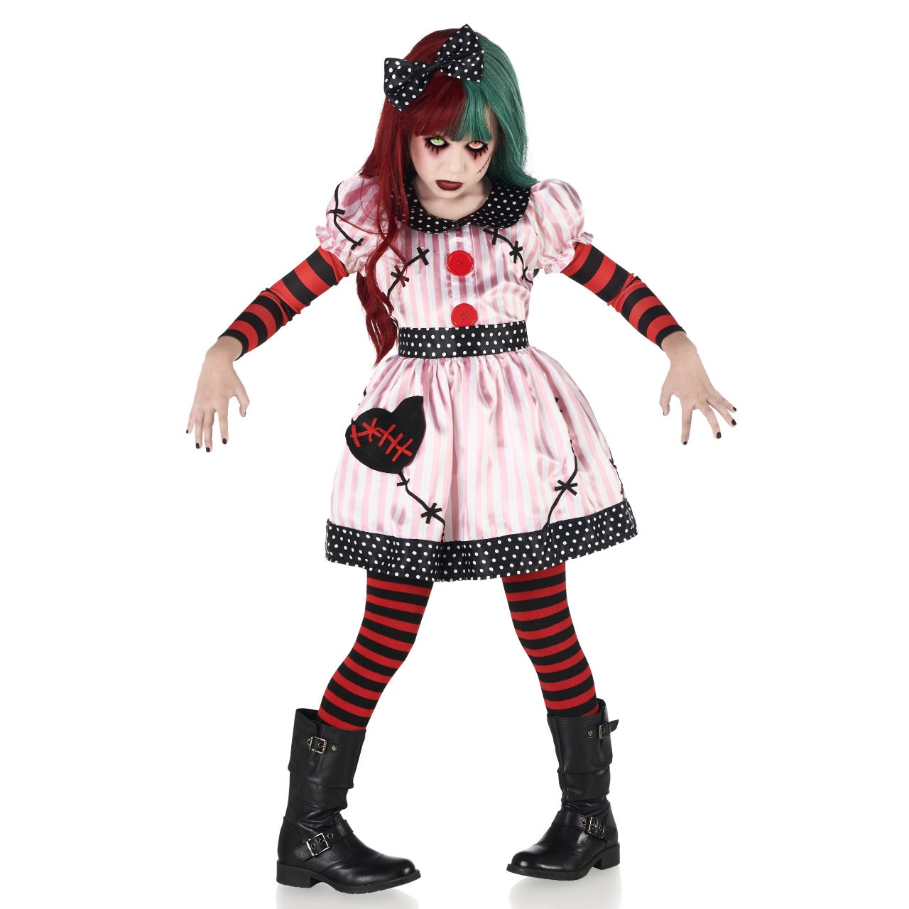 Disfraz de Muñeca de Trapo Siniestra para niña