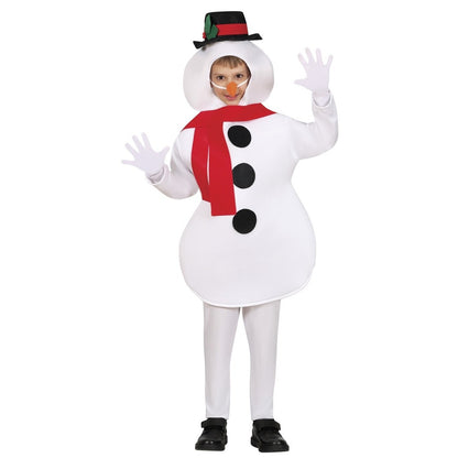 Disfraz de Muñeco de nieve Blanco infantil