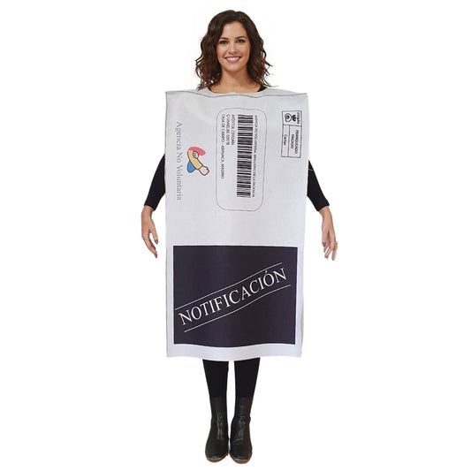 Disfraz de Notificación de Hacienda para adulto