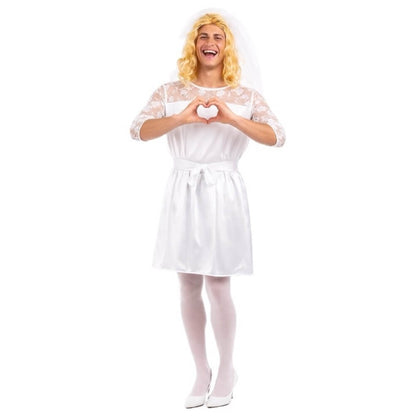 Disfraz de Novia Encaje para hombre