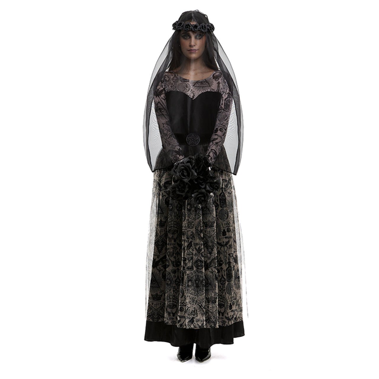 Disfraz de Novia Oscura para mujer