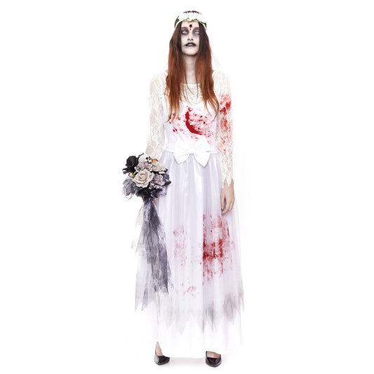 Disfraz de Novia Zombie Sangrienta para mujer