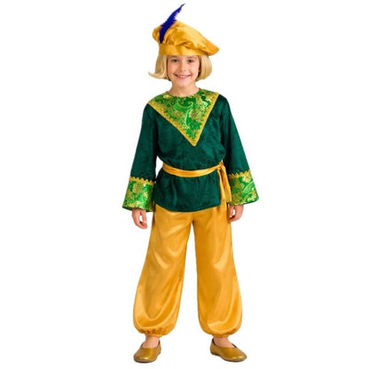Disfraz de Paje Gaspar Verde infantil
