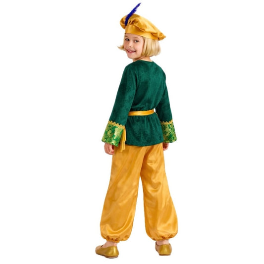 Disfraz de Paje Gaspar Verde infantil