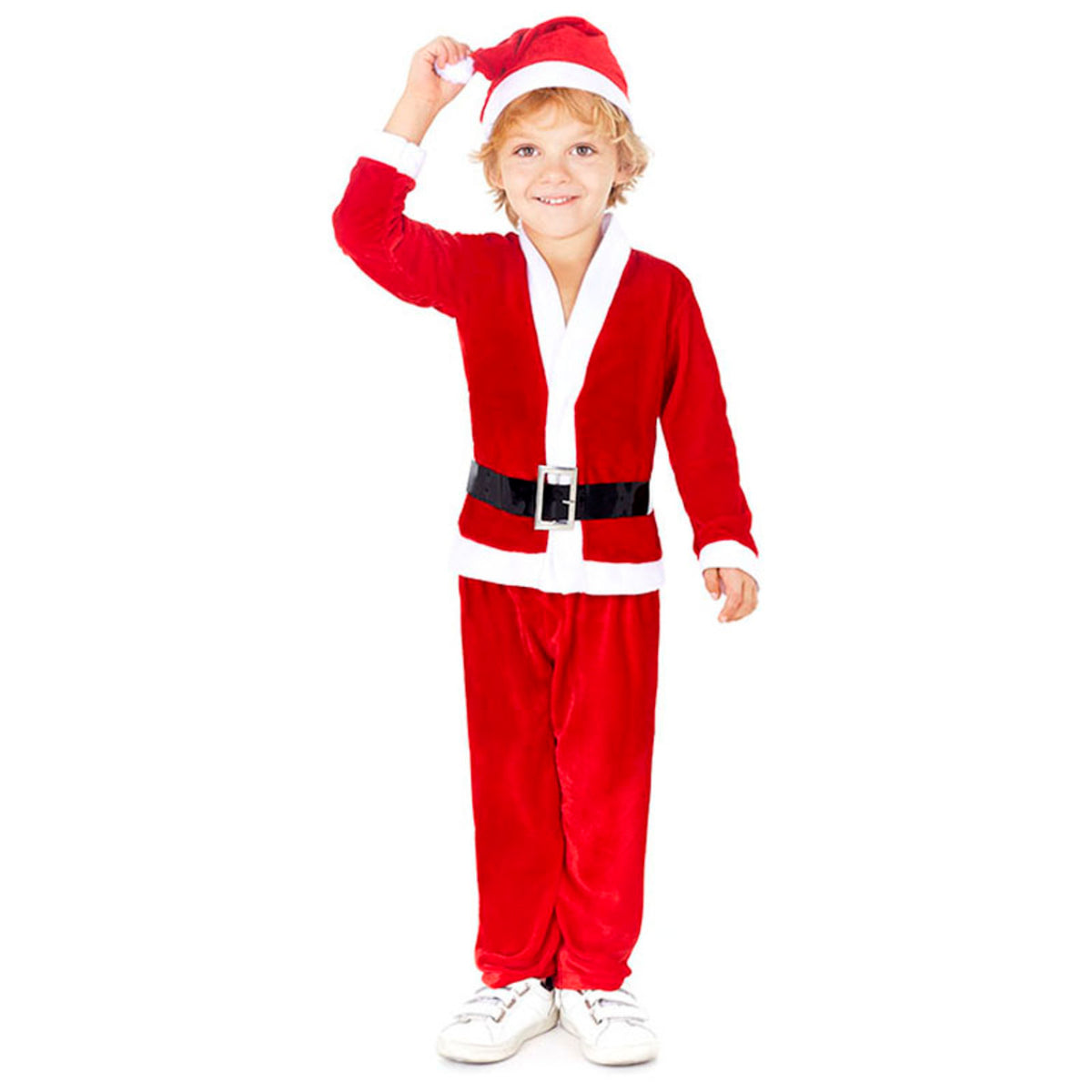 Disfraz de Papá Noel Rojo Eco para bebé