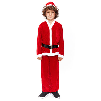 Disfraz de Papá Noel Rojo Eco para niño