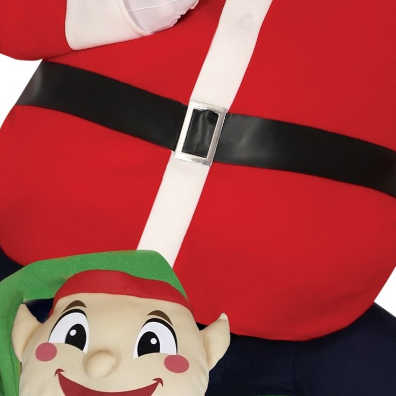 Disfraz de Papá Noel sobre Elfo para adulto