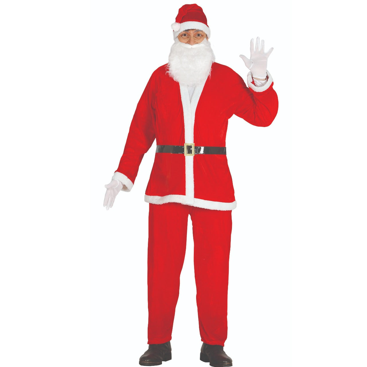 Disfraz de Papá Noel Terciopelo para adulto
