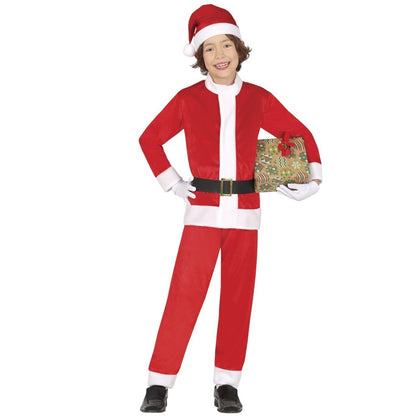 Disfraz de Papá Noel Terciopelo para niño