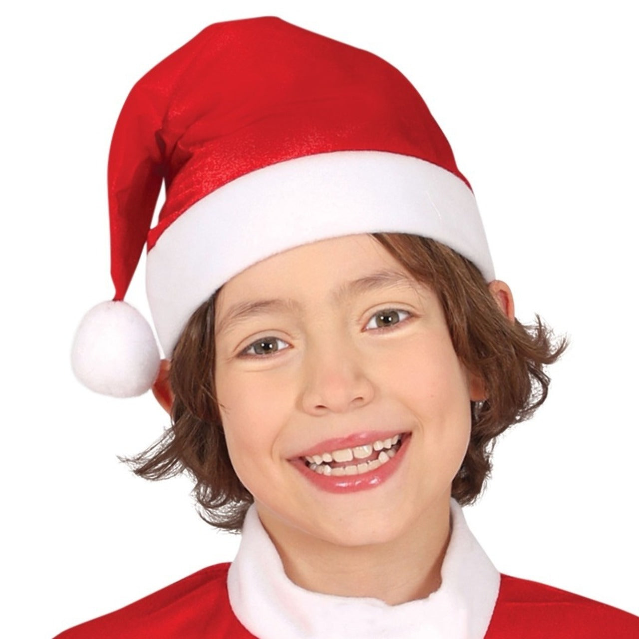 Disfraz de Papá Noel Terciopelo para niño