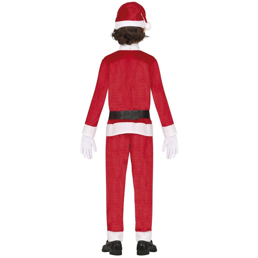 Disfraz de Papá Noel Terciopelo para niño