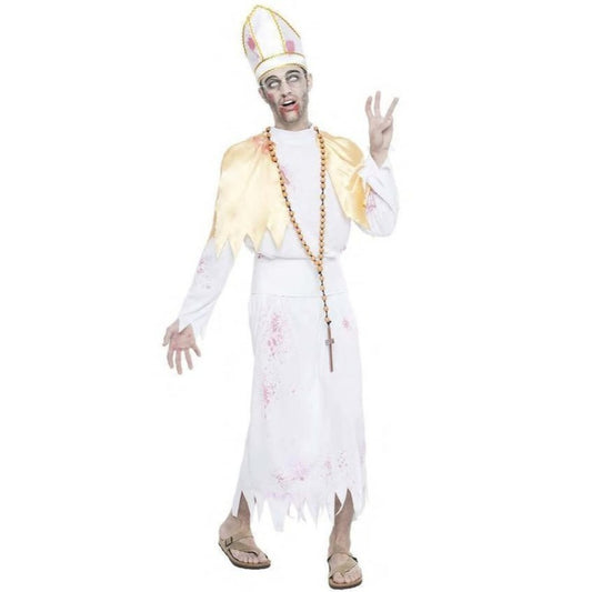 Disfraz de Papa Zombie para adulto