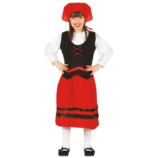 Disfraz de Pastora Gallega Clásica para niña