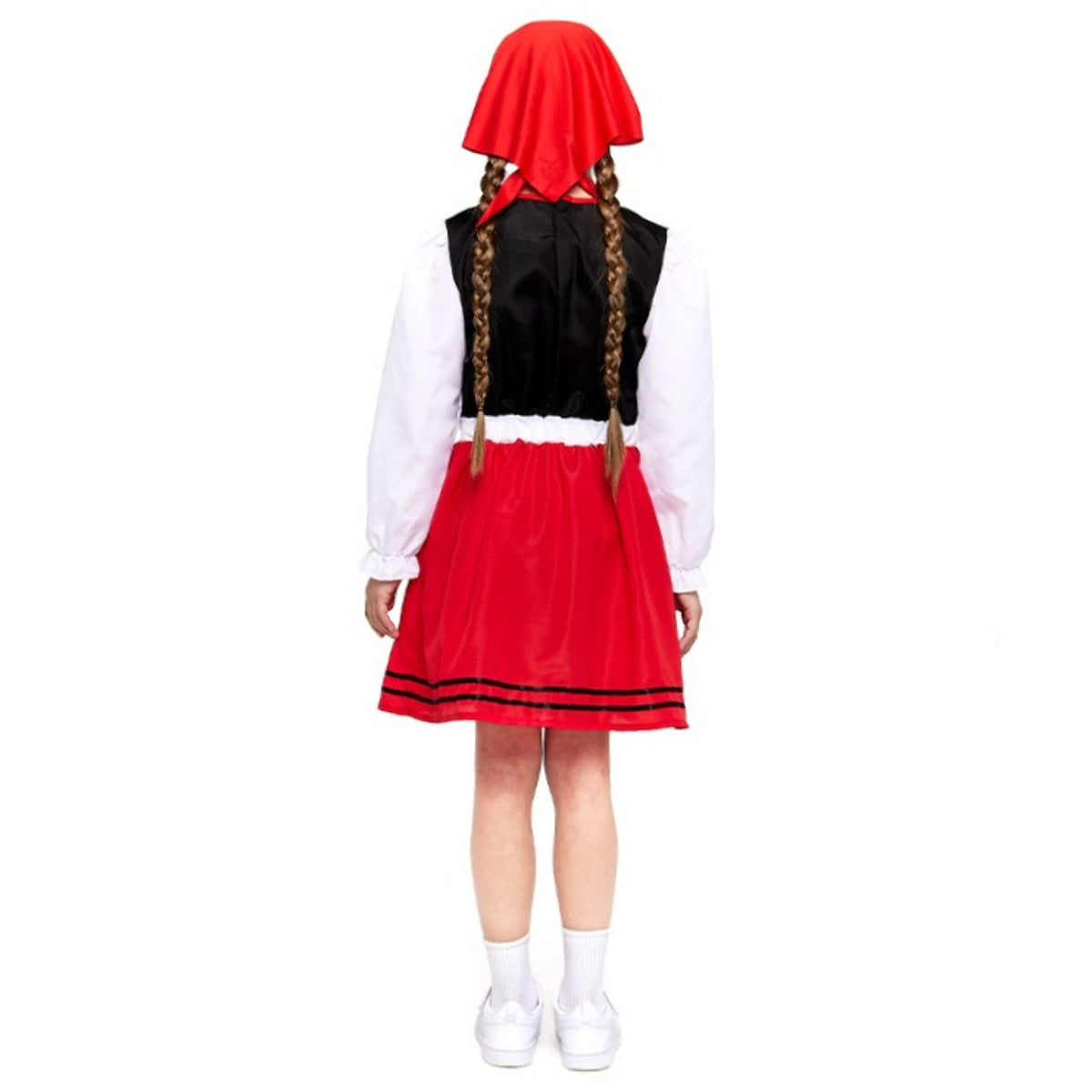 Disfraz de Pastora Gallega Rojo para niña