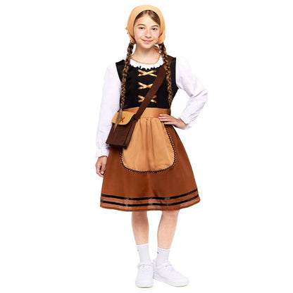Disfraz de Pastora Marrón para niña