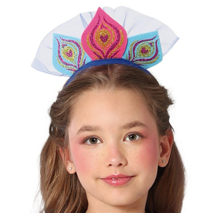 Disfraz de Pavo Real Alas para niña