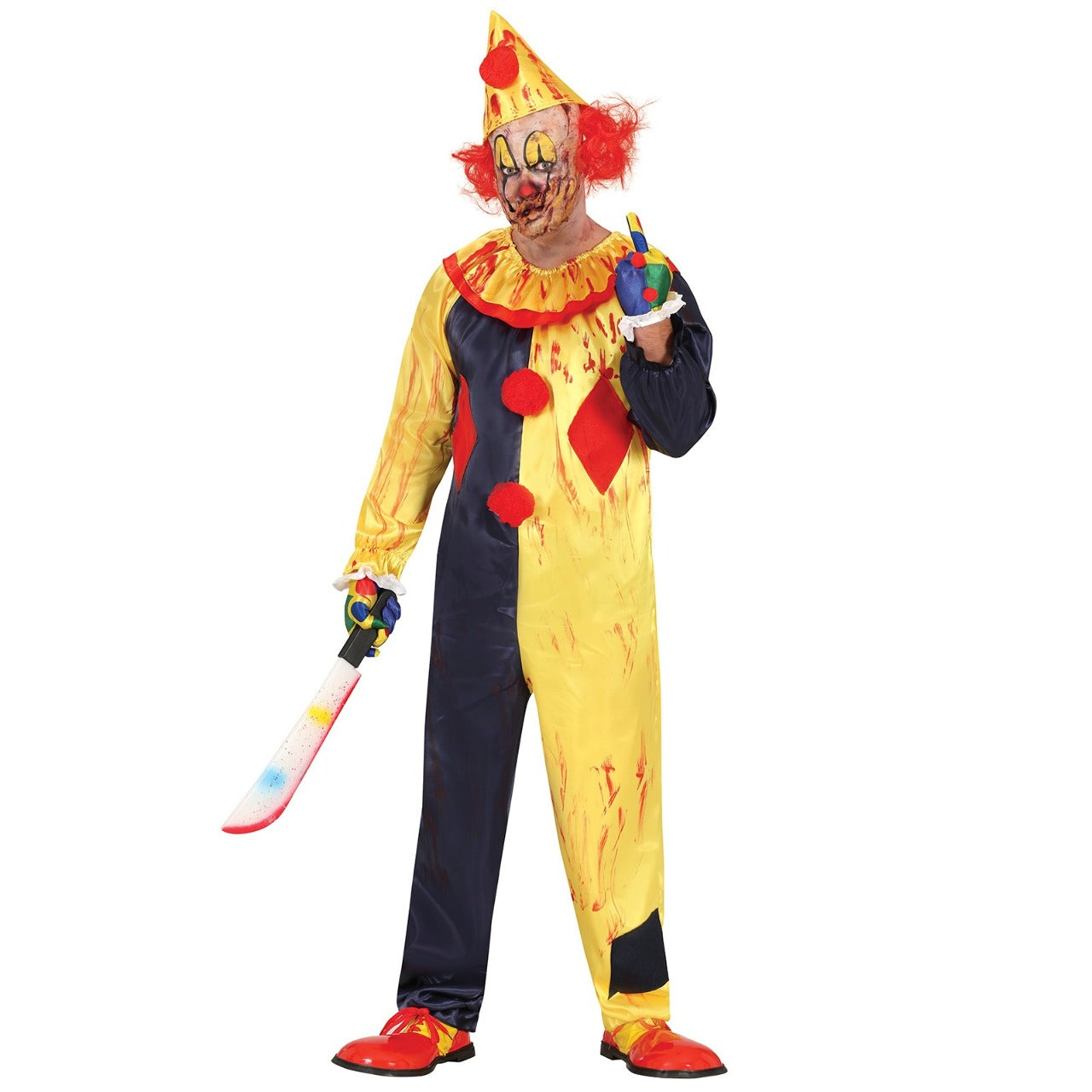 Disfraz de Payaso Asesino Rombos para hombre